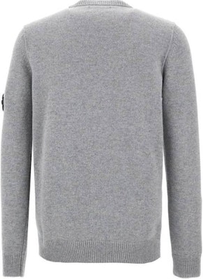 STONE ISLAND標誌印花灰色圓領針織衫 男女款 - 秋冬款式 8115508A3-V0M64 Lookbook STONE ISLAND標誌印花灰色圓領針織衫 男女款 - 秋冬款式 8115508A3-V0M64