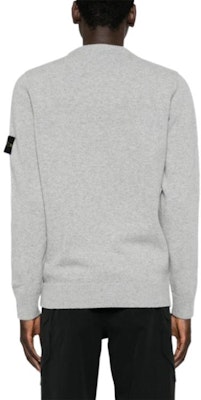 STONE ISLAND標誌印花灰色圓領針織衫 男女款 - 秋冬款式 8115508A3-V0M64 Details for STONE ISLAND標誌印花灰色圓領針織衫 男女款 - 秋冬款式 8115508A3-V0M64
