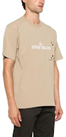 Purchase Stone Island logo印花寬鬆版米色短袖男裝T恤 811521079-V0094