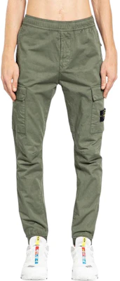 STONE ISLAND 徽標修身錐形休閒長褲 男士 綠色 811531314-V0059 Lookbook STONE ISLAND 徽標修身錐形休閒長褲 男士 綠色 811531314-V0059