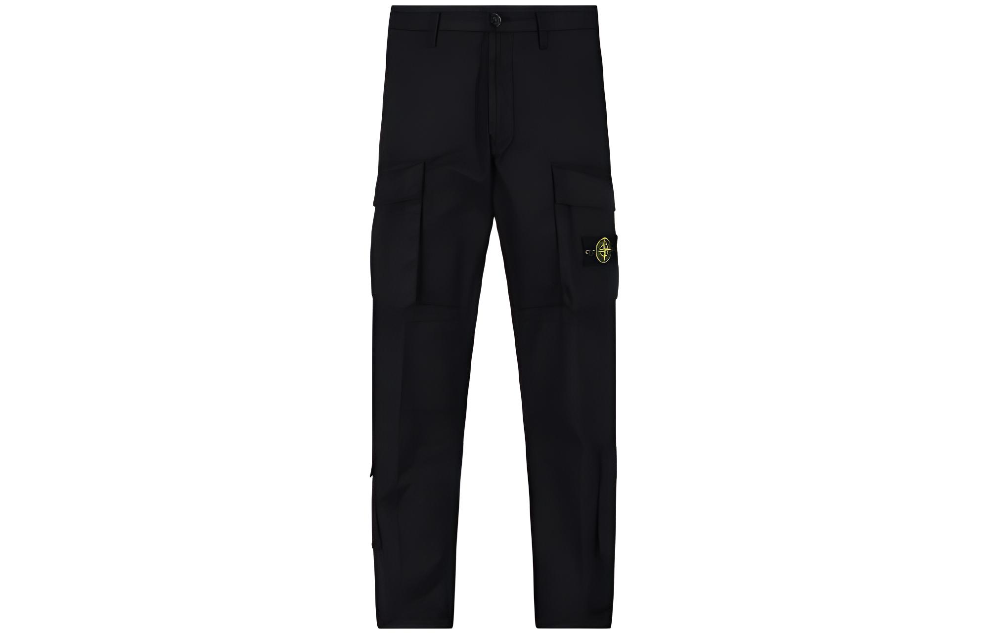 Stone Island Logo Solid Color Straight Casual Sports Pants Men 761530719-V0029