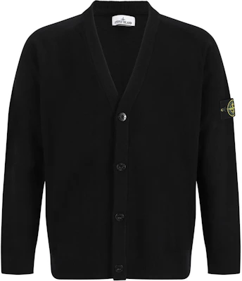 ストーンアイランド ロゴ Vネック ボタンアップ ニットカーディガン ブラック 8115523B4-V0029 Order ストーンアイランド ロゴ Vネック ボタンアップ ニットカーディガン ブラック 8115523B4-V0029