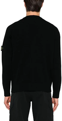 ストーンアイランド ロゴ Vネック ボタンアップ ニットカーディガン ブラック 8115523B4-V0029 Details for ストーンアイランド ロゴ Vネック ボタンアップ ニットカーディガン ブラック 8115523B4-V0029