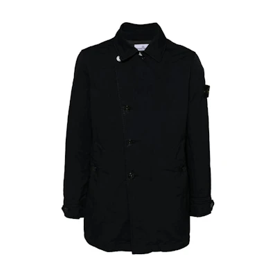 Stone Island Long-Sleeve Button-Up Jacket Blue 811542149-A0020