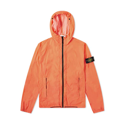Stone Island Long Sleeve Hooded Jacket Orange 721543831-V0037