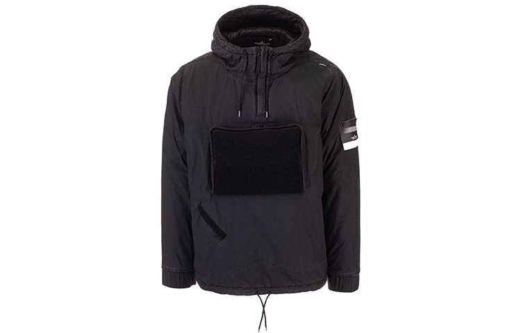 Stone Island Loose-Fit Black Hoodie Jacket 7319408B1-V0029