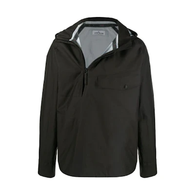 Stone Island Marina Ocean Series Black Jacquard Long Sleeve Jacket 7415443X1-V0029