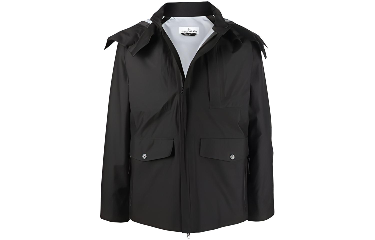 Stone Island Marina Series Black Long-Sleeve Hooded Jacket 7415442X1-V0029