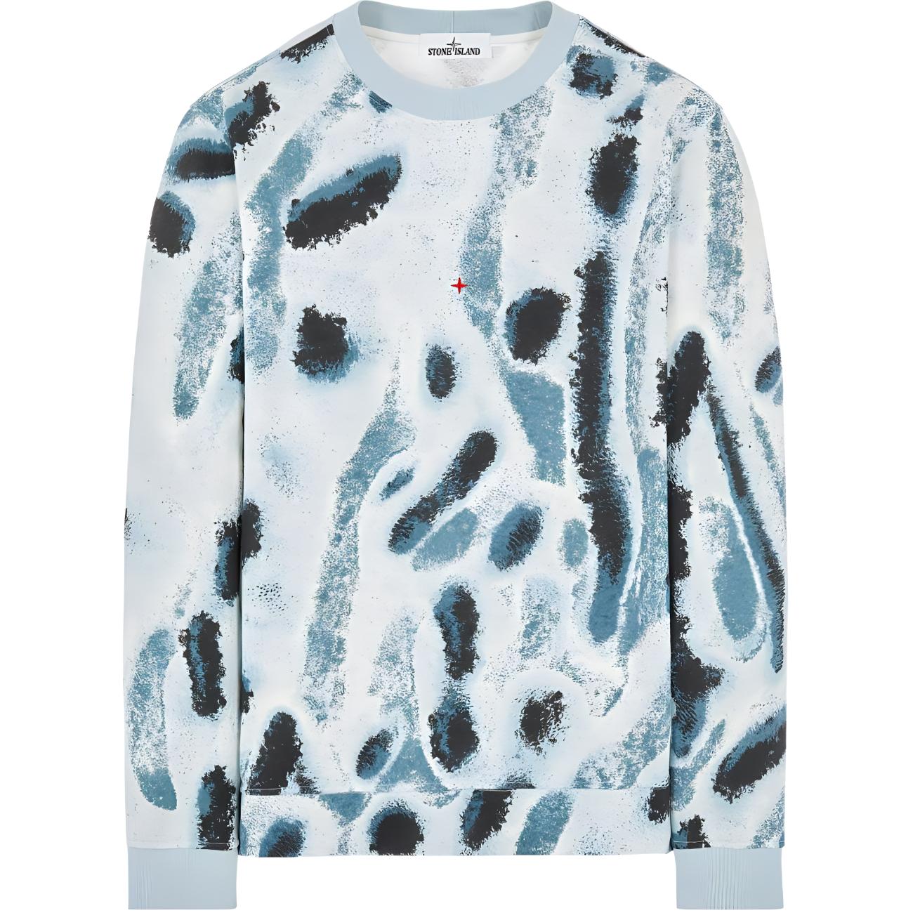 Stone Island Marina SS23 Pullover Crewneck Sweatshirt Light Blue Men’s 7615661X7-V0044