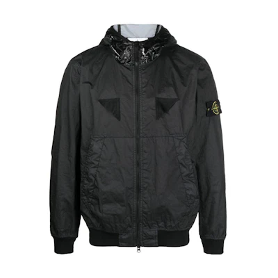 Stone Island Membrana 3L TC Hooded Windproof Waterproof Jacket Black . 781540723-V0029