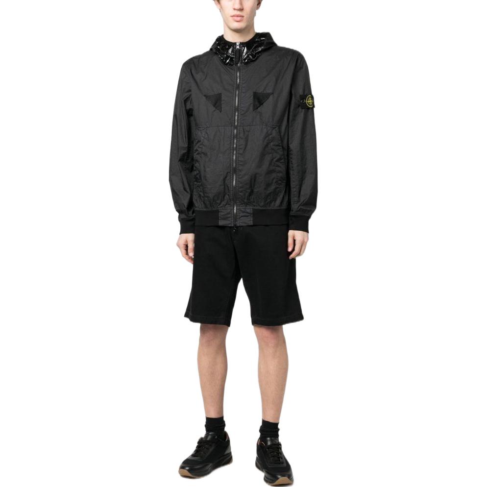 Shop 스톤아일랜드 멤브라나 3L TC 방수 방풍 후드 자켓 블랙. 781540723-V0029