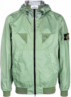 Order Stone Island Membrana 3L TC Sage Green Waterproof Windproof Hooded Jacket Men 781540723-V0055