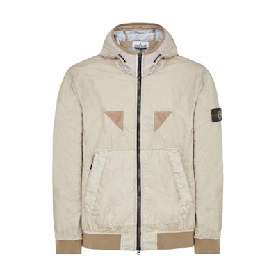 Stone Island Membrana 3L TC Windproof Waterproof Breathable Hoodie Jacket Dove Gray 781540723-V0092