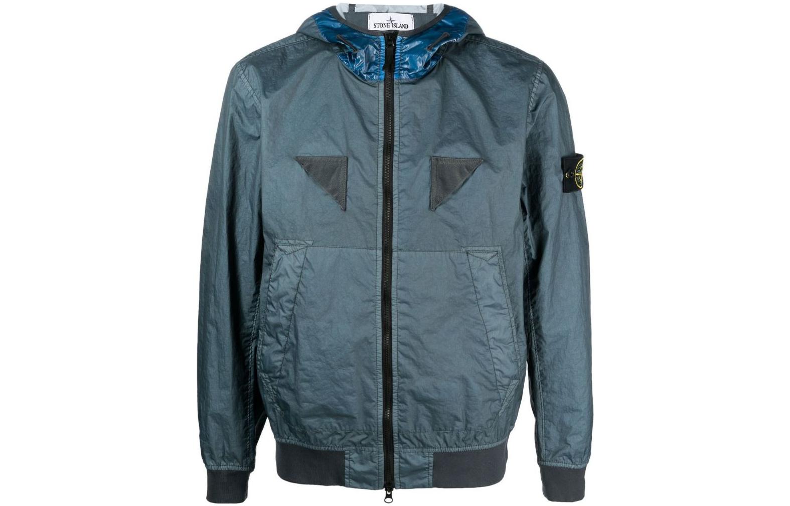 Stone Island Membrana 3L TC Windproof Waterproof Hooded Jacket - Air Force Blue 781540723-V0024