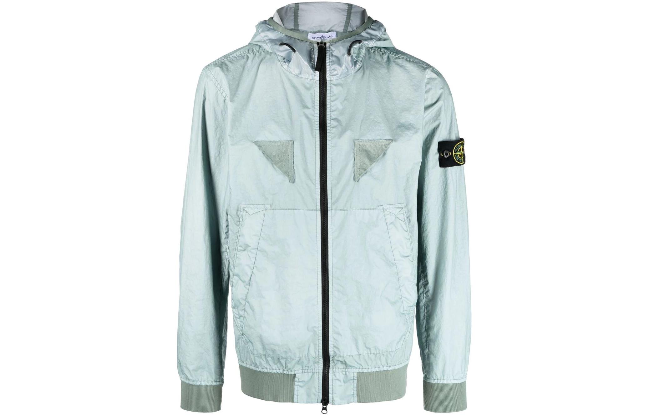Stone Island Membrana 3L TC Windproof Waterproof Hooded Jacket Blue Men’s 781540723-V0041