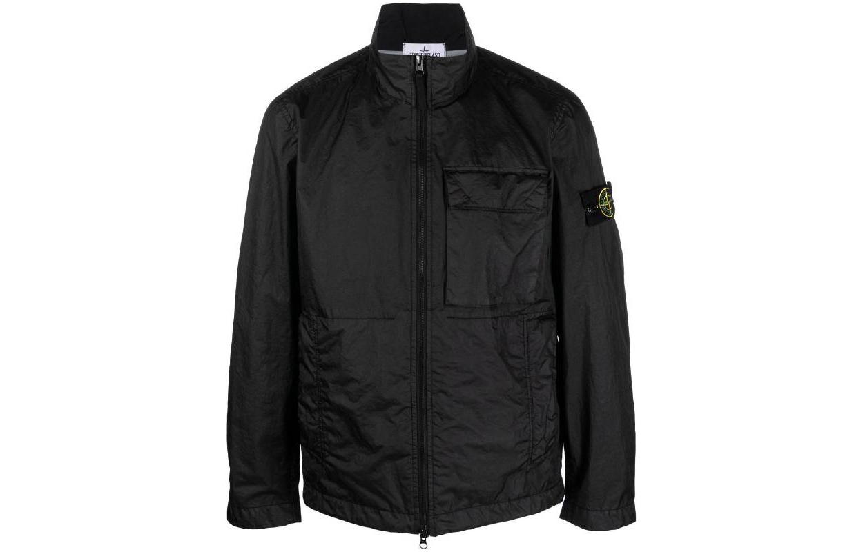 Stone Island Membrana 3L TC Windproof Waterproof Jacket Black Men’s Long Sleeve 781540823-V0029