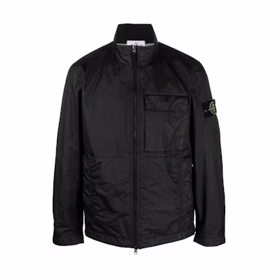 Stone Island Membrana 3L TC Windproof Waterproof Jacket Black Men’s Long Sleeve 781540823-V0029