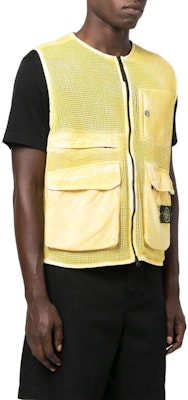 ストーンアイランド メッシュパッチワーク ジップベスト イエロー ベスト 7615G0622-V0030 Shop ストーンアイランド メッシュパッチワーク ジップベスト イエロー ベスト 7615G0622-V0030