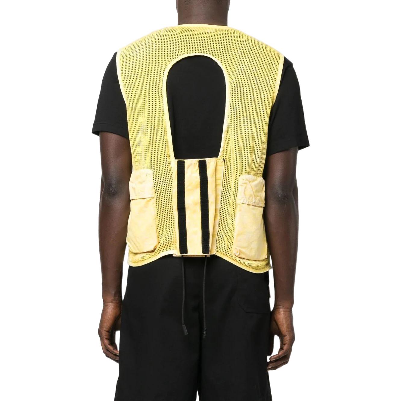 Purchase ストーンアイランド メッシュパッチワーク ジップベスト イエロー ベスト 7615G0622-V0030