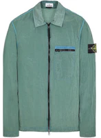 STONE ISLAND Metal Nylon Series SS24 Light Green Logo Pocket Long Sleeve Jacket Men 801511219-V0052 STONE ISLAND Metal Nylon Series SS24 Light Green Logo Pocket Long Sleeve Jacket Men 801511219-V0052