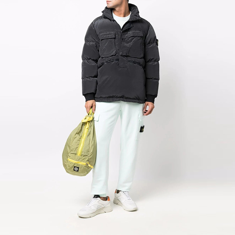 STONE ISLAND Metallic Nylon Badge Puffer Jacket Anthracite Unisex 751544408-V0065 圖 3