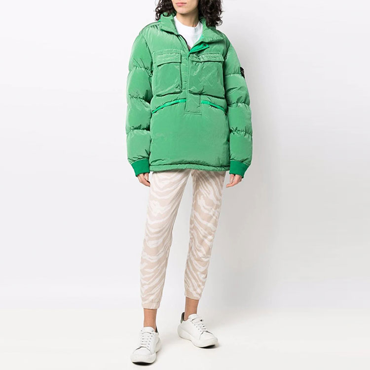 Stone Island Metallic Nylon Down Puffer Jacket Unisex - Green. 751544408-V0050 圖 4