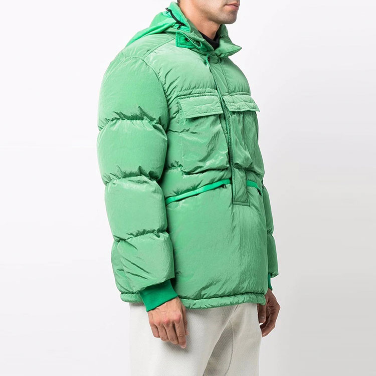 Stone Island Metallic Nylon Down Puffer Jacket Unisex - Green. 751544408-V0050 圖 5