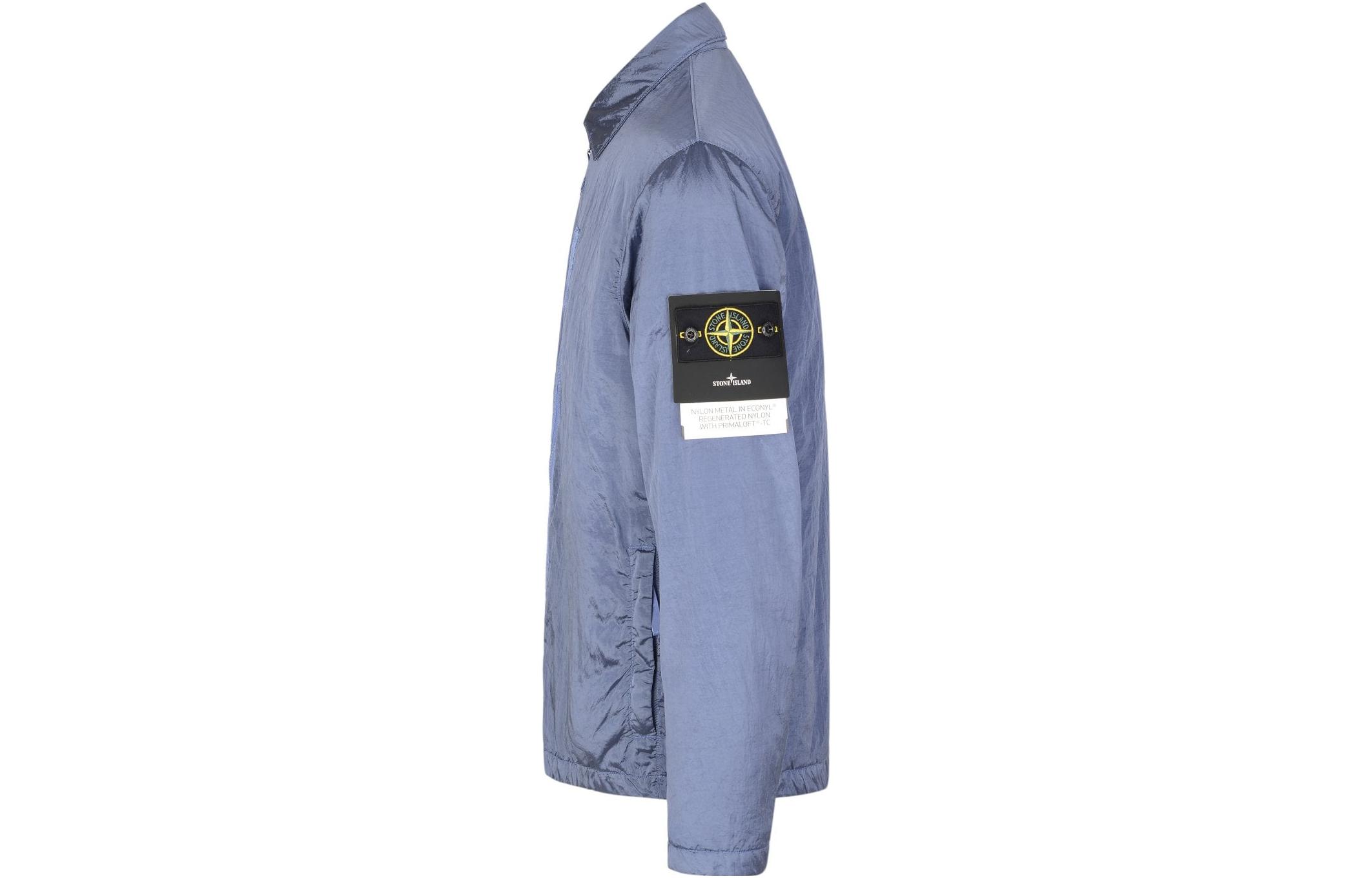 Stone Island Metallic Nylon Solid Color Long Sleeve Jacket Men’s Blue 7715Q0519-V0024 圖 4