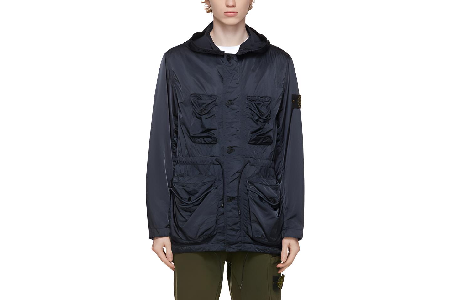 Stone Island Multi-Pocket Hooded Jacket Deep Blue 741544430-V0020