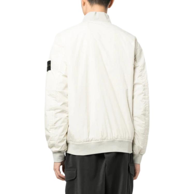 Purchase Stone Island 多口袋拉链长袖白色外套 791540923-V0097