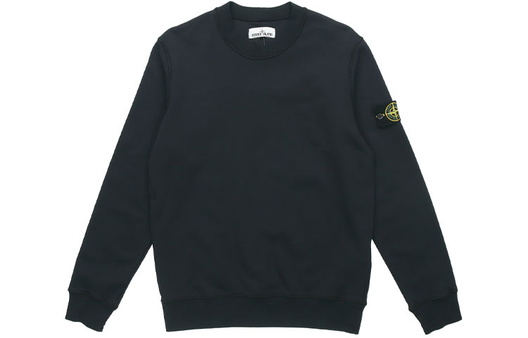 Order Stone Island 海軍藍經典徽章薄款圓領衛衣 男女 春夏款 721563051-V0020