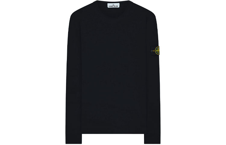 Stone Island Navy Blue Crewneck Pullover Sweatshirt  Long Sleeve. 731564450-V0020