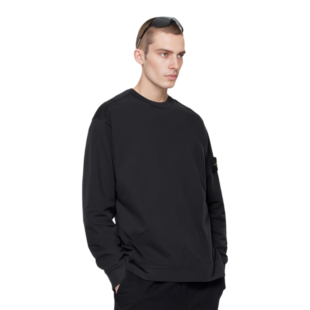 Lookbook ストーンアイランド ネイビークルーネックプルオーバースウェットシャツ メンズ用 801563750-A0020