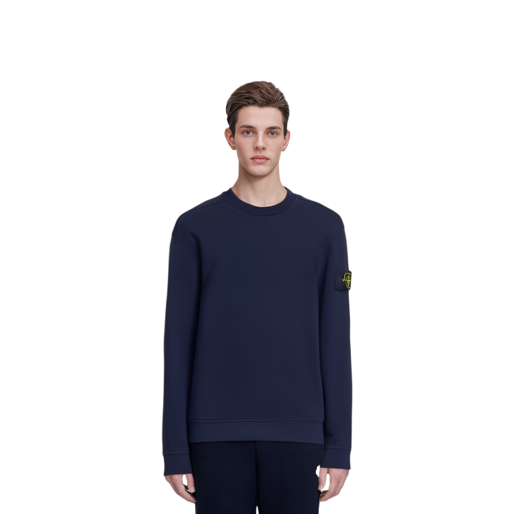 Stone Island Navy Blue Crewneck Sweatshirt  Pullover. 761563750-V0020 圖 4