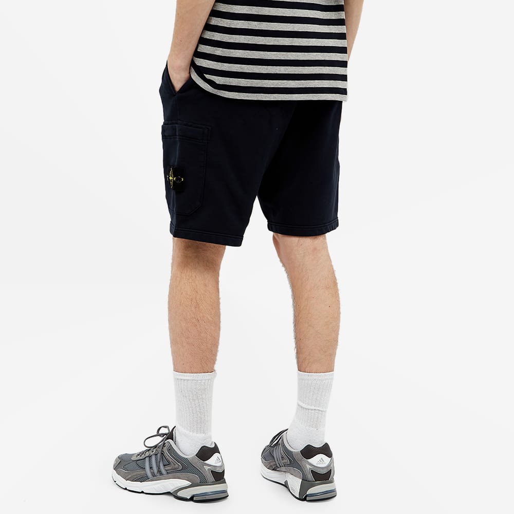 Stone Island Navy Blue Detachable Badge Mid-Waist Casual  Shorts. 741564651-V0020 圖 5