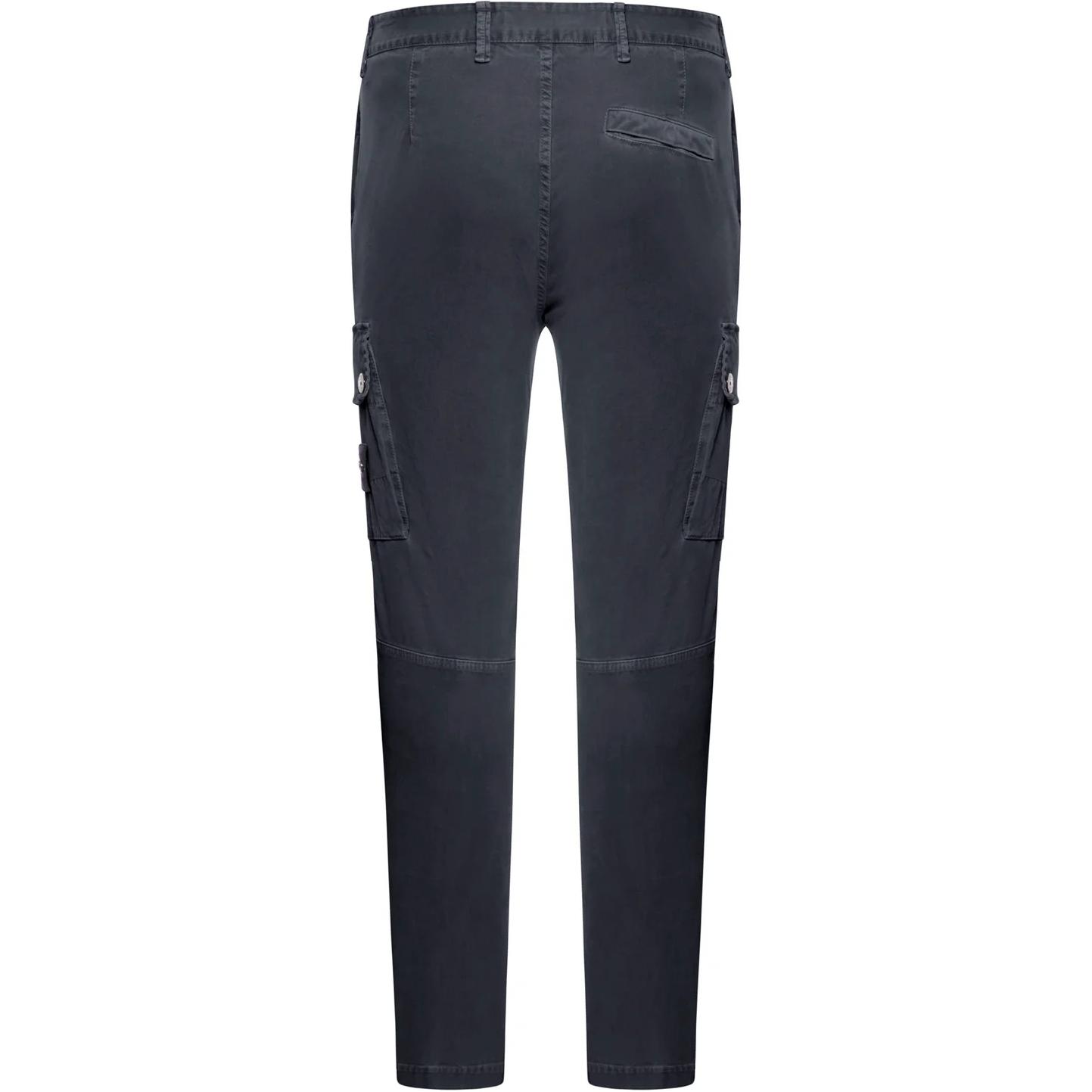 Lookbook Stone Island 深藍色高腰拉鏈直筒休閒長褲 男款 8115303L1-A0120