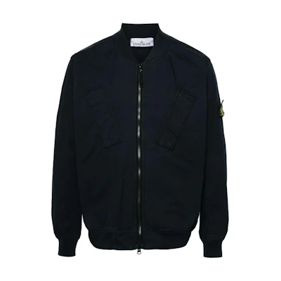 Stone Island Navy Blue Slim-Fit Zip-Up Jacket for Men 801542510-V0020