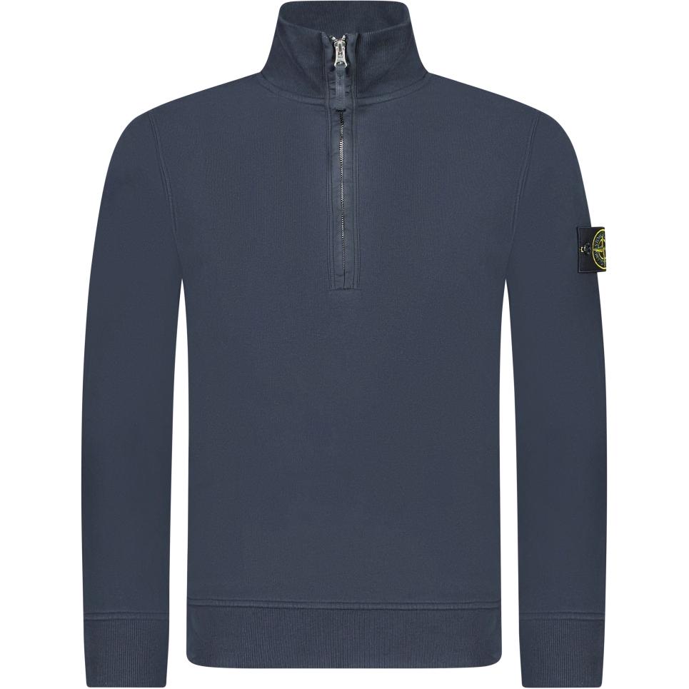 Stone Island Navy Blue Turtleneck Pullover Sweatshirt Long Sleeve 811563420-V0020