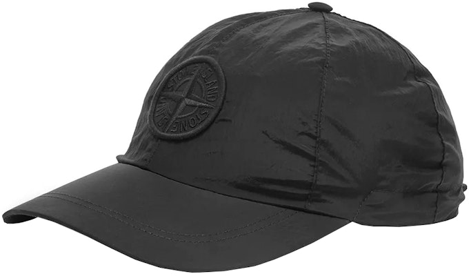 Stone Island 黑色刺繡標誌尼龍棒球帽 男女戶外休閒風格帽。 731599576-V0029 Order Stone Island 黑色刺繡標誌尼龍棒球帽 男女戶外休閒風格帽。 731599576-V0029