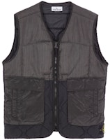 Stone Island Nylon Blend V-Neck Zip Vest Black 7515G0840-V0029 Stone Island Nylon Blend V-Neck Zip Vest Black 7515G0840-V0029