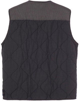 Stone Island 尼龙混纺V领拉链马甲 黑色 7515G0840-V0029 Lookbook Stone Island 尼龙混纺V领拉链马甲 黑色 7515G0840-V0029