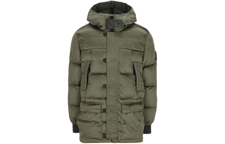 STONE ISLAND Nylon Hooded Down Jacket Unisex Green 751540821-V0055 圖 2