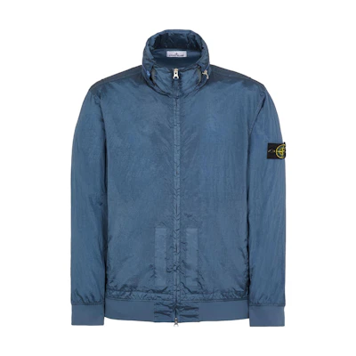Stone Island Nylon Metal Logo Patch Zip Jacket Air Force Blue - Long Sleeve 781541920-V0024
