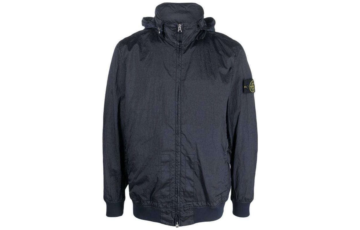 STONE ISLAND Nylon Metal Logo Patch Zip Jacket Navy Blue  Outerwear 781541920-V0020 圖 2