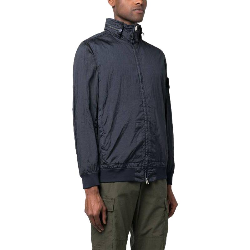 STONE ISLAND Nylon Metal Logo Patch Zip Jacket Navy Blue  Outerwear 781541920-V0020 圖 4