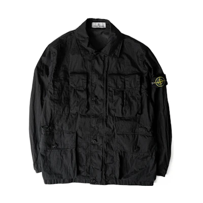 Stone Island Nylon Metal Pocket Long Sleeve Jacket Black 781541620-V0029