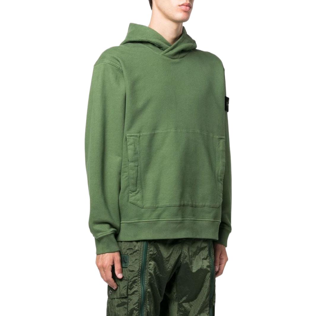 Purchase Stone Island橄欖綠前口袋連帽衫衛衣 771561820-V0058