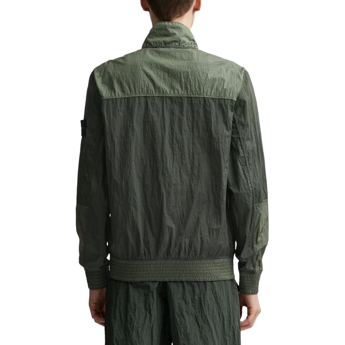 Stone Island Olive Green Logo Patch Long Sleeve Jacket for Men. 801541920-V0059 圖 5