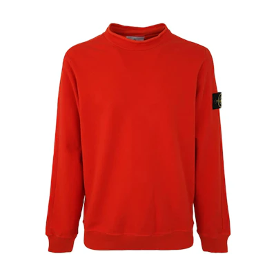 Stone Island Orange Red Crewneck Pullover Sweatshirt 791561352-V0037