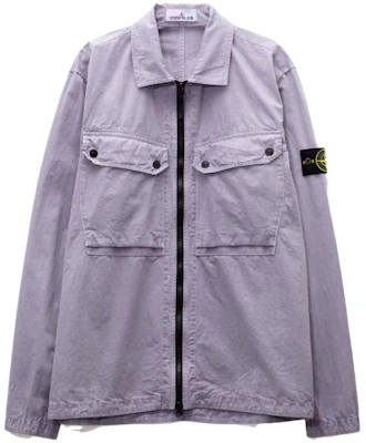 Stone Island 有機棉洗滌外套雙口袋襯衫外套 7915102WN-V0147 Order Stone Island 有機棉洗滌外套雙口袋襯衫外套 7915102WN-V0147